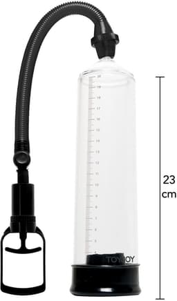 Toyjoy - Power Pump Black - Clear - Penispomp - Ø 55 mm — thumbnail 7