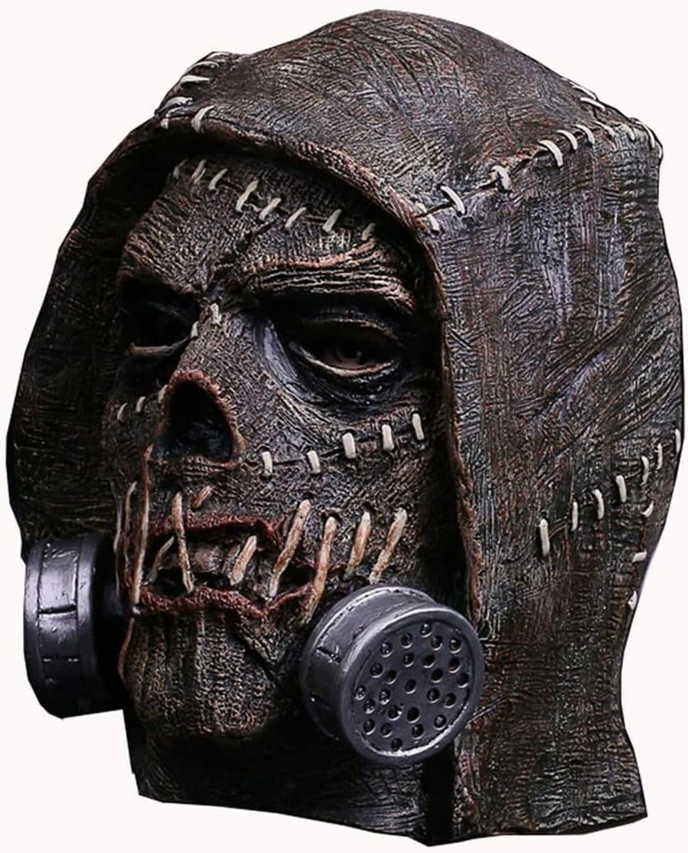 Realistisch Vogelverschrikker Masker Latex Hoofddeksel voor Halloween en Carnaval Kostuum — afbeelding 1