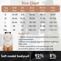 Dames Body met Lange Mouwen en Opstaande Kraag - Sexy Bodysuit — thumbnail 2