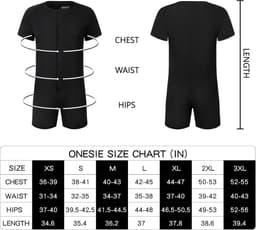 Korte Pyjama Leotard Top voor Mannen - Comfortabele Katoenen Bodysuit en Romper — thumbnail 2