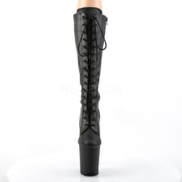Flamingo-2023 hoge laars met stiletto hak en extreem hoog plateau mat zwart - Fetish Exotic Dancing - (EU 38 = US 8) - Pleaser — thumbnail 3