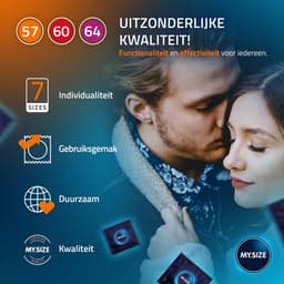 MY.SIZE Classic Premium Condooms proefpakket van 3 I Breedtes van 57, 60, 64mm I 3x3 stuks extra dun I realistisch gevoel ultra zacht I dunne wanddikte van 0,07mm I veganistisch — thumbnail 5