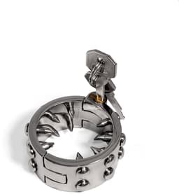 Black Label - Spiked Ballstretcher - Stealth lock - RVS — thumbnail 5