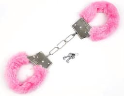 Handboeien pluche - Fluffy handboeien - Hand cuffs - Roleplay - Erotische speeltjes - Seksspeeltje - Vastbinden - Erotiek - Inclusief 2 sleuteltjes - Roze - Jonyx — thumbnail 3