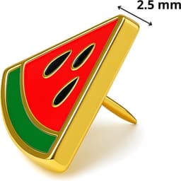 Palestina en Pasteque Pins Set | Pin Free Palestina | Palestijnse Vlag Palestijnse Palestijnse Vlag Pins | Accessoires voor Crocs en Rugzak | Duurzaam Emaille | Vergulde Sieraden — thumbnail 5