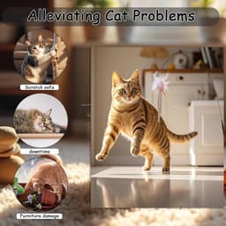 6 stuks kattenveren speelgoed met belletjes, kattenspeelgoed met veer, vervangende vullingen met bellen, sporter speelspeelgoed voor kitten of kat — thumbnail 3
