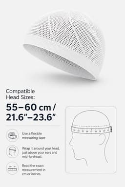 ihvan online Turkse moslim Lux breien kufi hoeden voor mannen, Taqiya, Takke, Peci, islamitische petten, islamitische geschenken, standaardmaat — thumbnail 4
