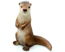 Otter Staande broche Marder Watermarter Zeeotter gebogen staart