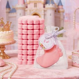 Gender Reveal Zeep - Feestcadeautjes Gasten - Feestelijke Viering - Handgemaakte Herinneringen - 10 Sets - Roze — thumbnail 2
