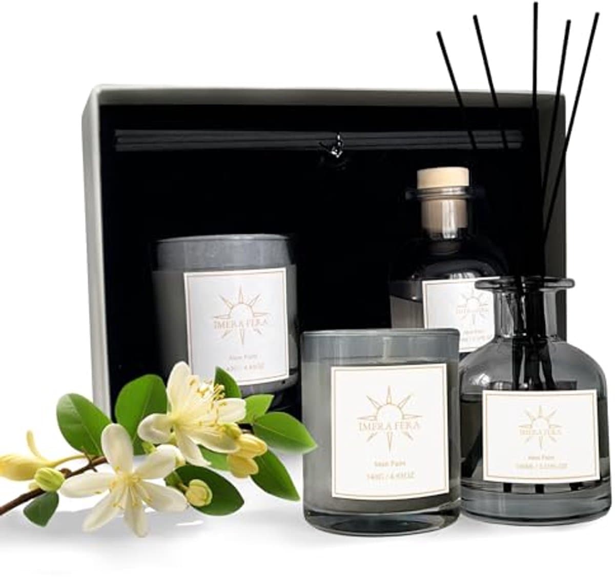 Luxe Geschenkset voor Kaarsen en Diffuser - Perfect Cadeau voor Vrouwen - Ontspanning en Sfeer — afbeelding 1