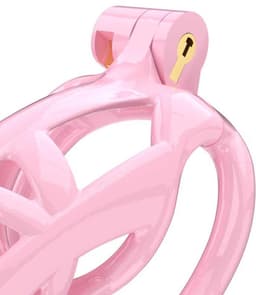 Rimba Toys - P-Cage PC01 - Kunststof Kuisheidskooi - Peniskooi - Chastity - Roze - Verkrijgbaar in 3 maten — thumbnail 9