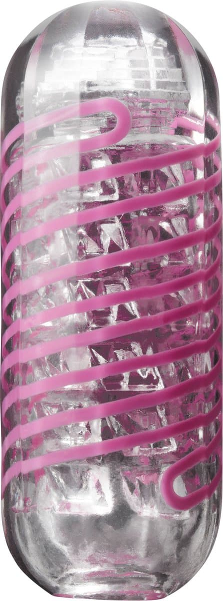 Tenga - Spinner 06 Brick Masturbator - Transparant/Paars — afbeelding 1