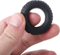 Banoch | Cockring set van zwart siliconen | 4 delig | penisring — thumbnail 8
