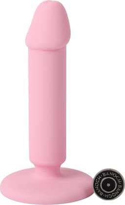 Banoch | Dildo recht met eikel | glad siliconen met zuignap | roze — thumbnail 2