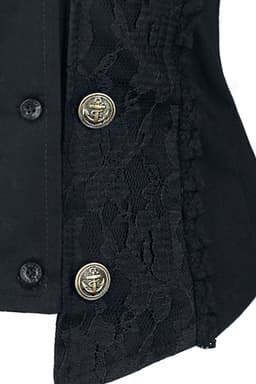 Burleska Melissa Waist Coat Dames Onderborstkorset - zwart - L — thumbnail 2