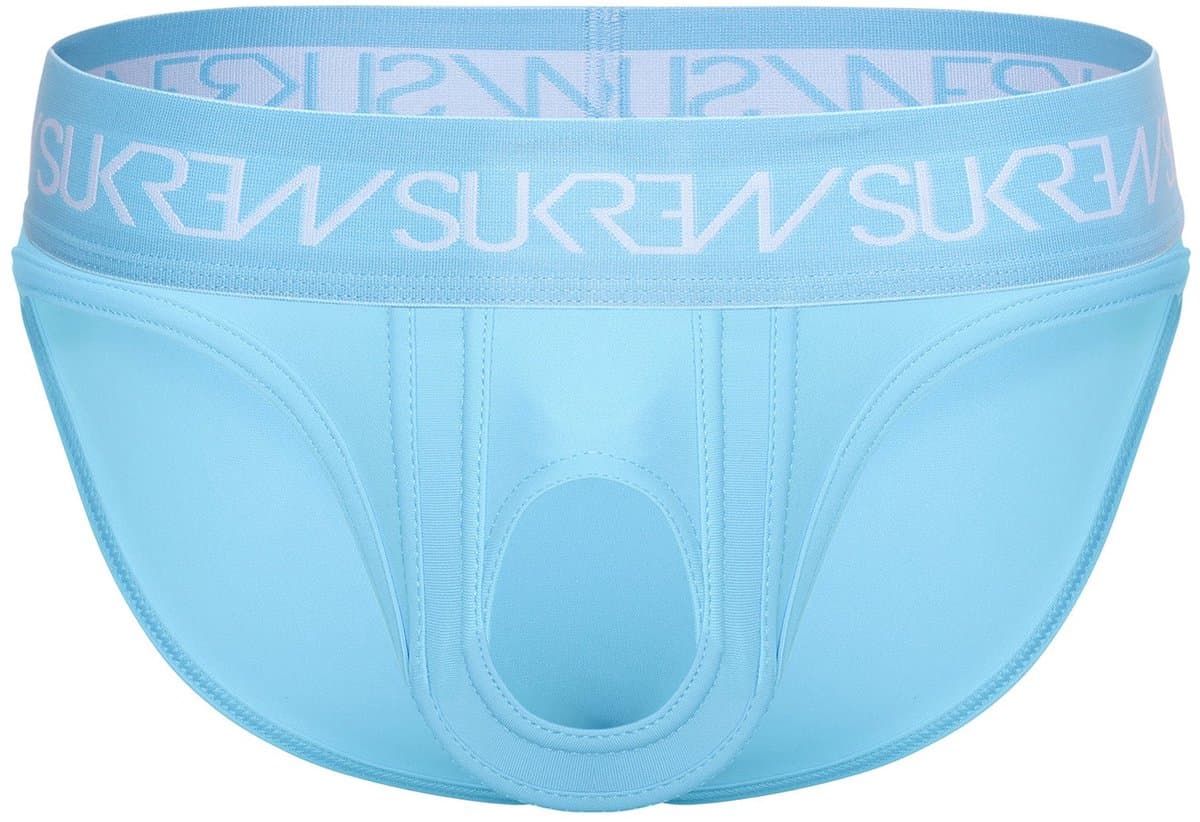 SUKREW U-Style Brief Breeze Blue - MAAT XXL - Erotisch Heren Ondergoed - Slip voor Man - Sexy mannen Slip — afbeelding 1