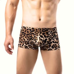 Luipaard Boxershort Heren – Sexy Leopard Print Men’s Underwear – Panter Boxer voor Themafeest of Festival – Maat L/XL — thumbnail 5