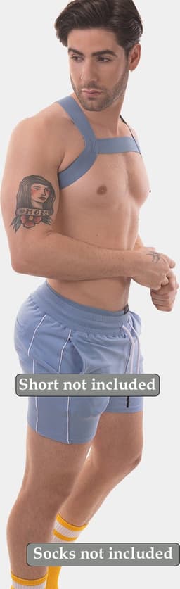 Barcode Berlin Harness Matt Pop Bluebeige - MAAT M — thumbnail 6