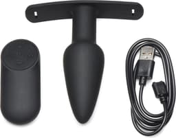 XR Brands AH050 - Bum-Tastic 28X Silicone Anal Plug with Harness & Remote Control — thumbnail 3