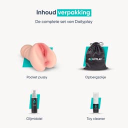 DailyPlay Pocket Pussy voor Man - 2 in 1 – Masturbator met Billen en Kunst Vagina – Sex Toys Mannen en Koppels – Nep Kut — thumbnail 6