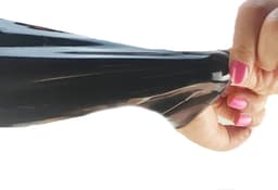 BNDGx® - 100% LATEX Handschoenen - Maat S/M - Lang Zwart BDSM SM sexy glans handschoen vingerloos BDSM Rubber Fetish SM rollenspel kleding — thumbnail 3