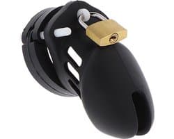 Hidden Desire - Extreme Chastity Cock Cage Silicone Size S Black