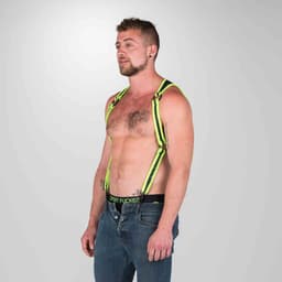665 Neoprene - Riemenbody - Bretels Heckler Harness - Zwart/Groen - Maat L/XL — thumbnail 3