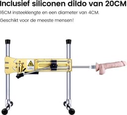 Pro 1 Premium Seksmachine 2.0 Smart App met dildo en afstandsbediening Goud — thumbnail 17