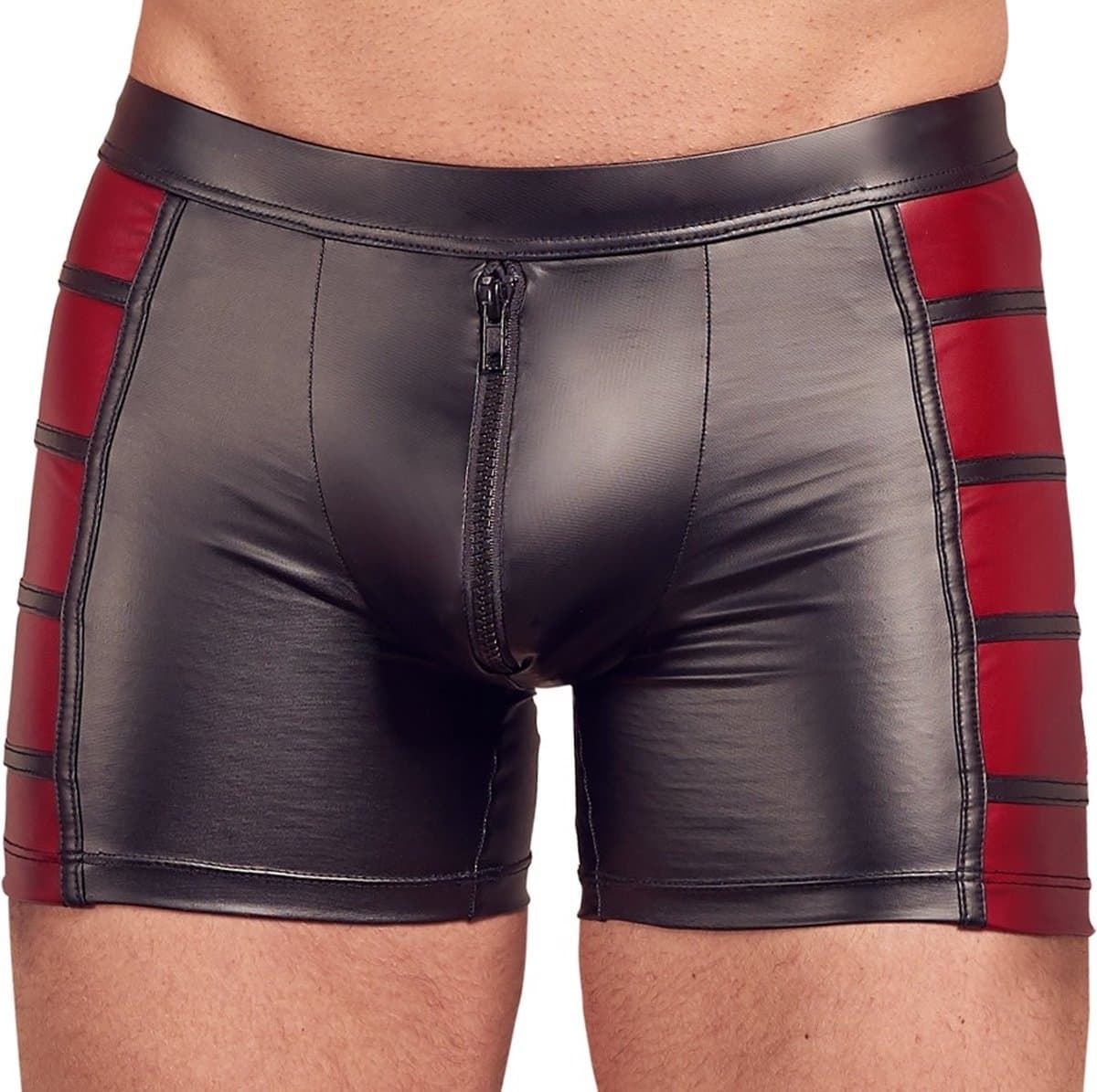 Elastische Fetish Shorts met Dual Wetlook Motief — afbeelding 1