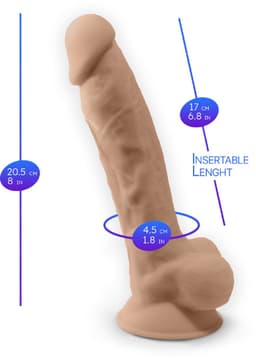 Dildo Model Vibratie met LRS 20 cm — thumbnail 2