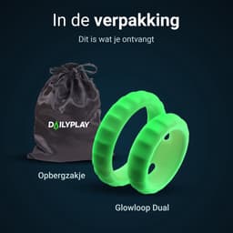 Dailyplay Glow in the Dark Cockring – One Size Fits All - Siliconen Penisring Set – Seks Toys voor Koppels en Mannen – Ballstretcher Verstelbaar - Seksspeeltjes – Sex Toys — thumbnail 7