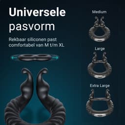 Dailyplay Vibrerende Cockring met App – Siliconen Penisring Vibrerend – Seks Toys voor Koppels en Mannen – Clitoris Stimulator –Ballstretcher Verstelbaar - Seksspeeltjes – Sex Toys – Vibrator Electrisch — thumbnail 5