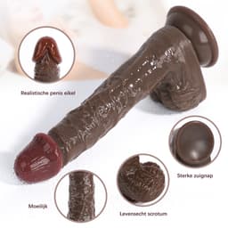 IntiMate® Alexander - Stotende en Roterende Dildo - Sexmachine met Afstandsbediening - XXL Vibrerende Monsterdildo - Handsfree Neukmachine Dildo met Zuignap - Levensecht Materiaal - 23cm Lange Realistische Structuur - Voor Anaal En Vaginaal Gebruik — thumbnail 6