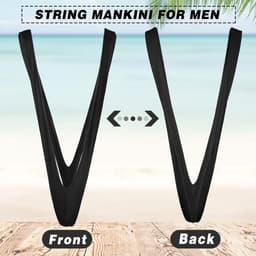 Herens Mankini Borat Stijl Verstelbare String voor Feestdagen — thumbnail 2