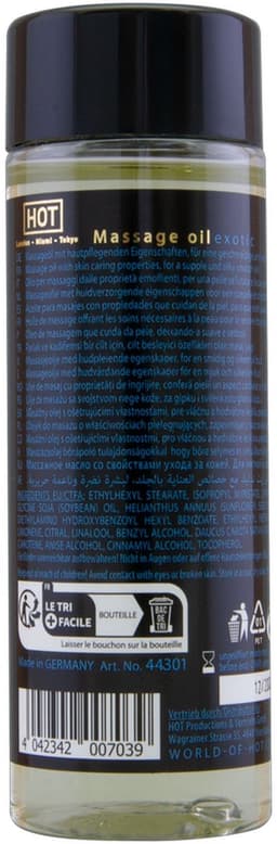 Hot - Exotic 100ml Massage olie - Transparant — thumbnail 2