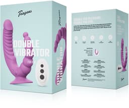 Teazers - Double Vibrator met Zuignap en Afstandsbediening - Paars — thumbnail 1