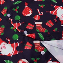 Heren Kerstshirt Lange Mouw met 3D Print Grappig Slim Fit — thumbnail 4
