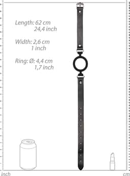 Siliconen Ring Gag – Zwart — thumbnail 5