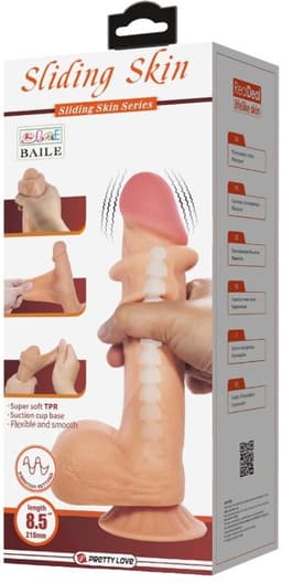 Sliding Skin Series Realistische Dildo met Zuignap — thumbnail 2
