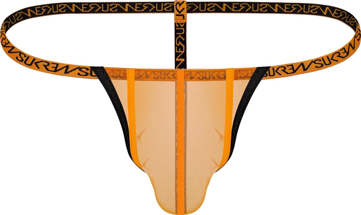 SUKREW Sheer G-String Blaze - MAAT XXL - Erotisch Heren Ondergoed - String voor Man - Sexy mannen String — afbeelding 1