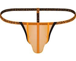 SUKREW Sheer G-String Blaze - MAAT XXL - Erotisch Heren Ondergoed - String voor Man - Sexy mannen String