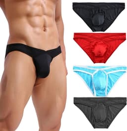 Set van 10 Herenslips Tanga Ademend Comfortabel Nylon Elastan — thumbnail 1