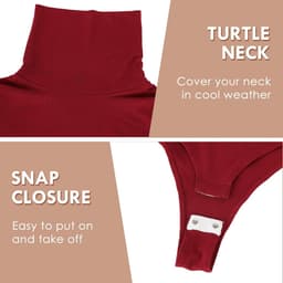 Dames Body met Lange Mouwen en Opstaande Kraag - Sexy Bodysuit — thumbnail 4