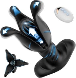 Oneay Prostaatmassager met Vibratie – Anale Plug voor Mannen – Buttplug Mannenseksspeeltje – 9 Intensiteitsniveaus – Kloppende & Trillende Bewegingen – Met Afstandsbediening — thumbnail 1