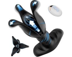 Oneay Prostaatmassager met Vibratie – Anale Plug voor Mannen – Buttplug Mannenseksspeeltje – 9 Intensiteitsniveaus – Kloppende & Trillende Bewegingen – Met Afstandsbediening