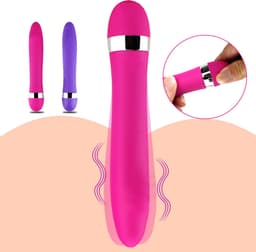 Happy Tears | Rechte vorm | Mini Vibrators Voor Vrouwen | Voor koppels | Fijne orgasmes | Krachtige motor en fijne vibraties | Luxe Vibrator | Realistische vibrator | Krachtige Vibrator | Clitoris En G-spot Stimulator | 11 cm | Paars — thumbnail 8