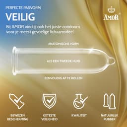 AMOR Premium super thin condooms, extra dunne wanddikte 0.04 mm, Ø 53 mm, 50 stuks — thumbnail 3