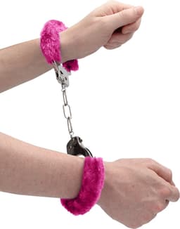 Handboeien pluche - Fluffy handboeien - Hand cuffs - Roleplay - Erotische speeltjes - Seksspeeltje - Vastbinden - Erotiek - Inclusief 2 sleuteltjes - Roze - Jonyx — thumbnail 5