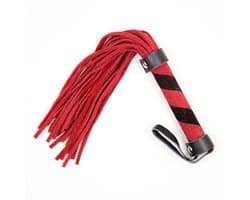 Smart Moves - Lederen Flogger - 27 cm - Rood/Zwart