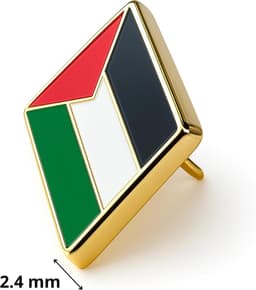 Palestina en Pasteque Pins Set | Pin Free Palestina | Palestijnse Vlag Palestijnse Palestijnse Vlag Pins | Accessoires voor Crocs en Rugzak | Duurzaam Emaille | Vergulde Sieraden — thumbnail 3